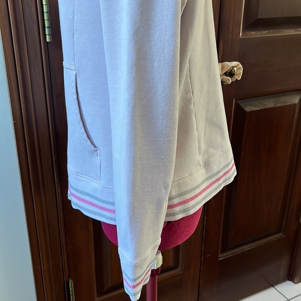 North Face GUC Full zip Hoodie Light lavender/ light gray Size L - Picture 10 of 15